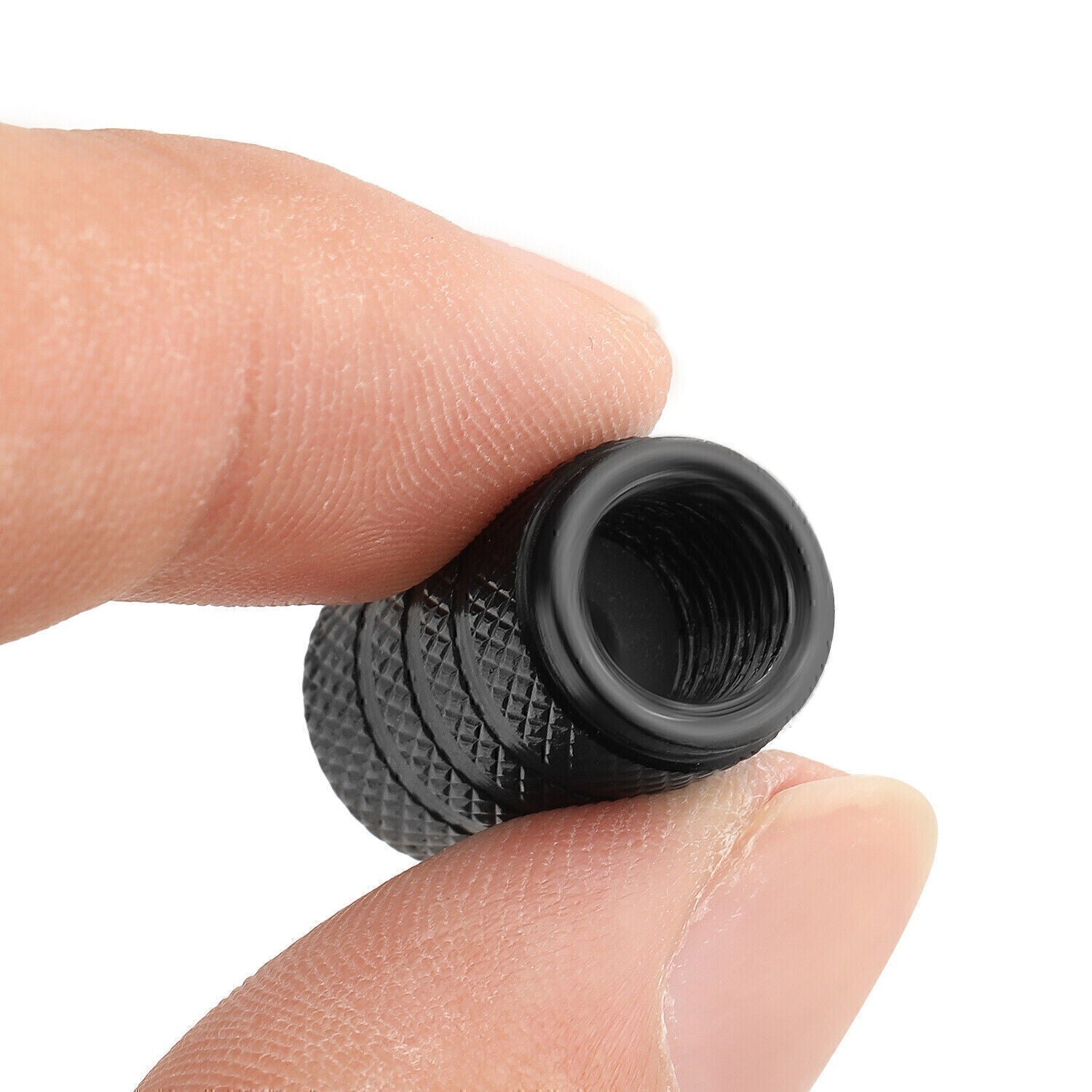 8x Tire Valve Air Dust Cover Stem Caps - Wheel Car Truck SUV Bike /Black