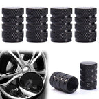 8x Tire Valve Air Dust Cover Stem Caps - Wheel Car Truck SUV Bike /Black