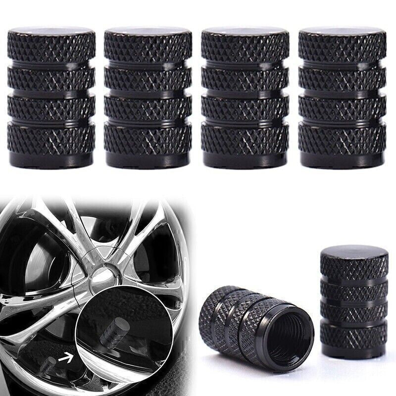 8x Tire Valve Air Dust Cover Stem Caps - Wheel Car Truck SUV Bike /Black