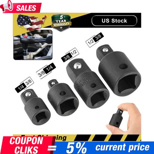 4PCS 3/8" to 1/4" 1/2 inch Drive Ratchet SOCKET ADAPTER REDUCER Air Impact KITS!