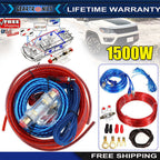 1500W Amp Auto Audio Cable Kit Amplifier Install RCA Subwoofer Sub Wiring 8Gaug!