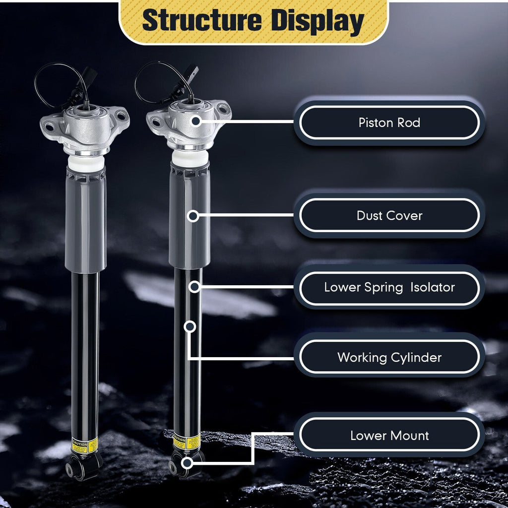 2* Rear Shock Absorbers w/Magnetic For Audi A3 S3 RS3 Quattro 2015-22 8V0513021