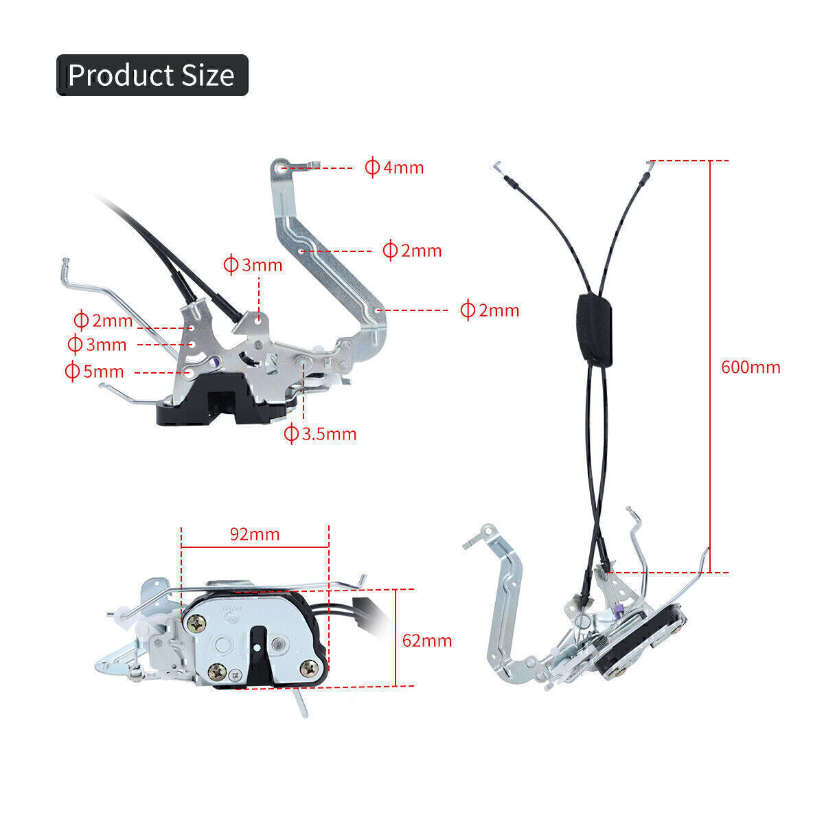Front Left Driver Door Lock Latch Actuator Fit Toyota 01-07 Sequoia&05-06 Tundr!