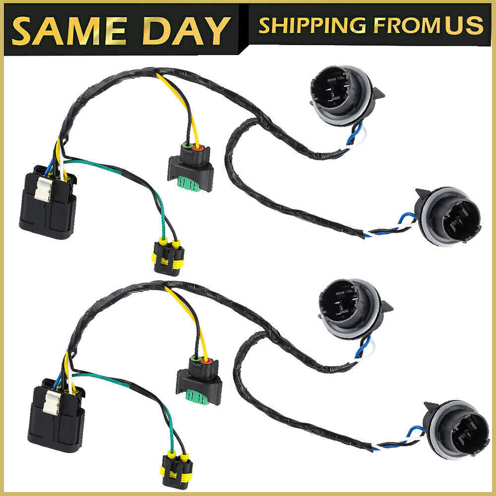 2X Headlight Wiring Harness For 2007-2014 Chevrolet Silverado 2500 HD 25962806