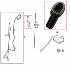 For 2011-2014 Toyota 2007-2013 Tundra Manual Radio Antenna Base Bezel New