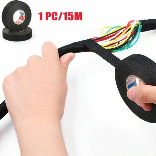4Pcs Cloth Tape Wire Electrical Wiring Harness Car Auto SUV Truck 19mm*15m US/