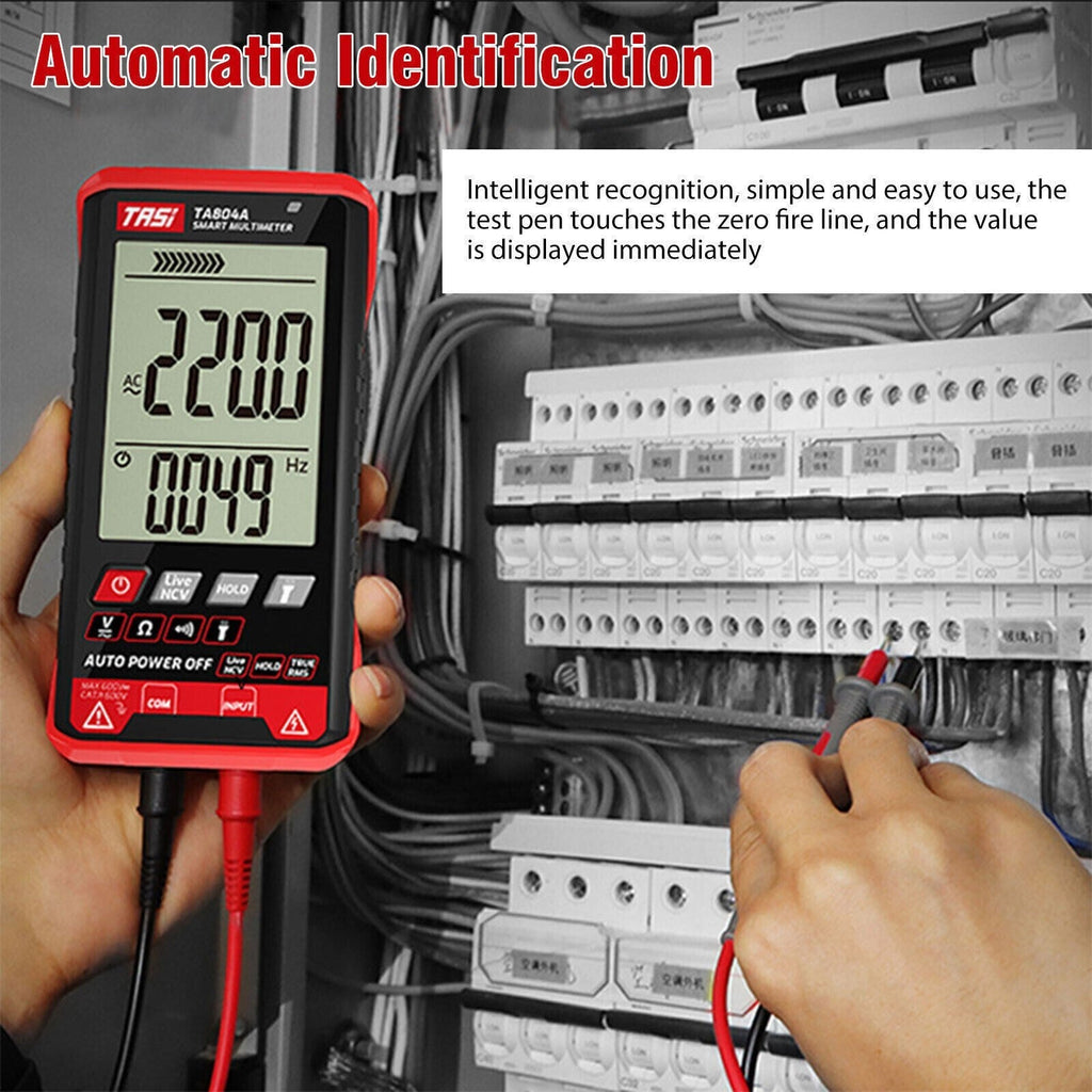 Digital Multimeter Voltmeter AC DC Volt Meter Ohmmeter Auto Range Tester w/Light