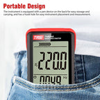 Digital Multimeter Voltmeter AC DC Volt Meter Ohmmeter Auto Range Tester w/Light