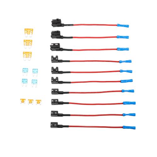 10pcs 12V Car Add-a-Circuit Fuse Adapter w/ Standard Mini TAP Blade Fuse Holder!