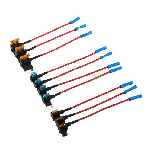 10pcs 12V Car Add-a-Circuit Fuse Adapter w/ Standard Mini TAP Blade Fuse Holder!