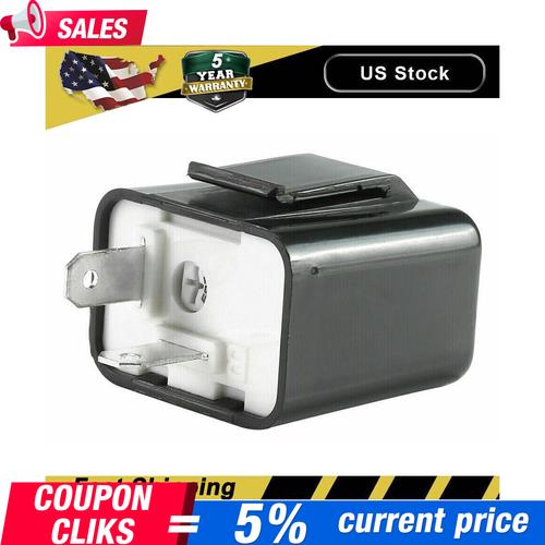 2-Pin Adjustable LED Flasher Relay Turn Signal Blinker 12V Light for Motorcycle*