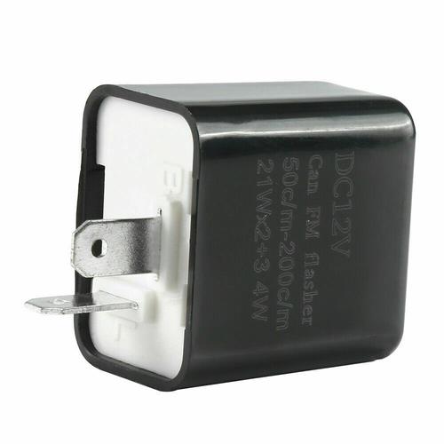2-Pin Adjustable LED Flasher Relay Turn Signal Blinker 12V Light for Motorcycle*
