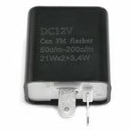 2-Pin Adjustable LED Flasher Relay Turn Signal Blinker 12V Light for Motorcycle*