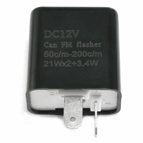 2-Pin Adjustable LED Flasher Relay Turn Signal Blinker 12V Light for Motorcycle*