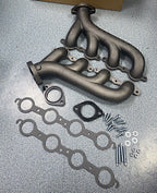 LS Swap Cast Iron Manifold Headers w/ Gasket for Chevy LS1 LS2 LS3 4.8 5.3 6.0L