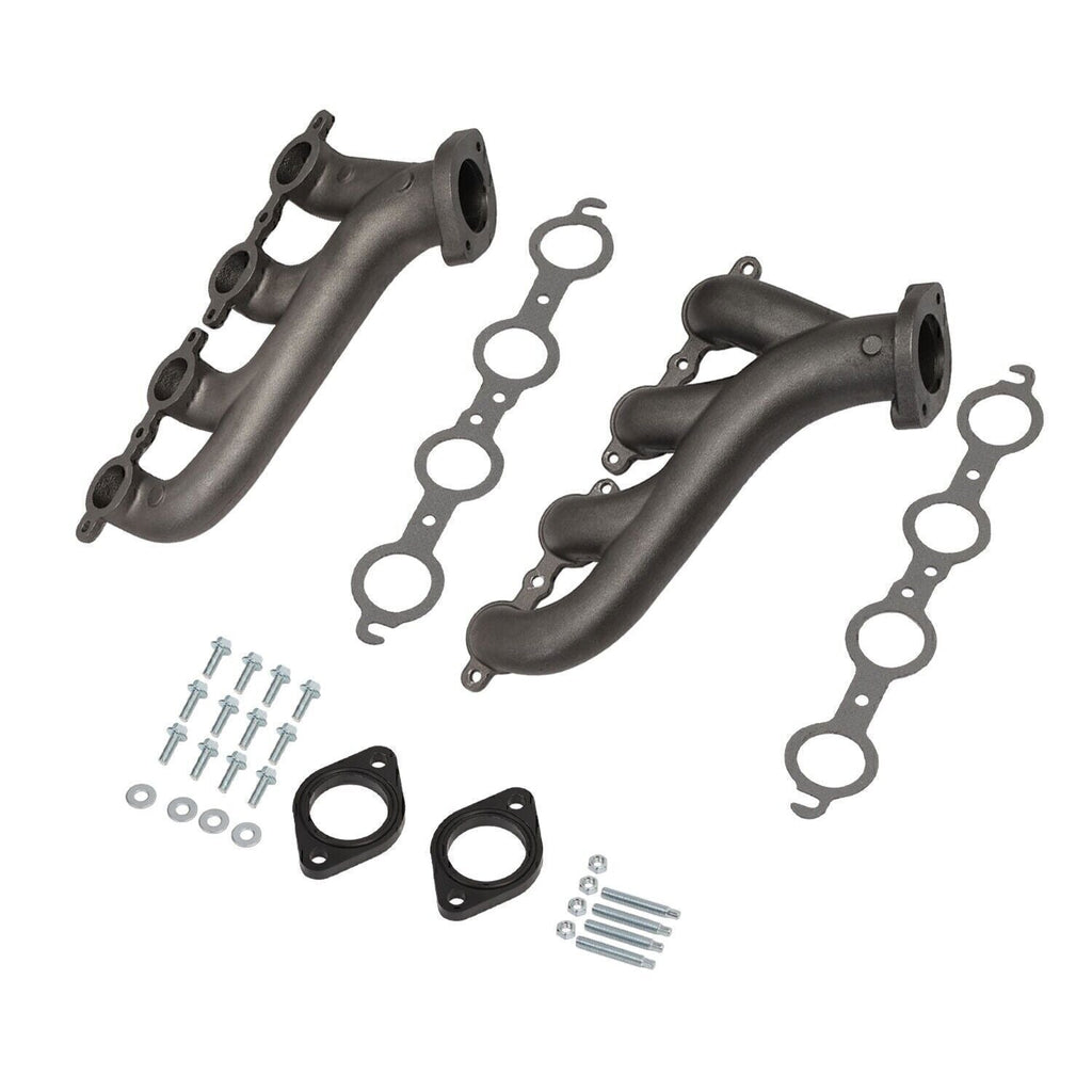 LS Swap Cast Iron Manifold Headers w/ Gasket for Chevy LS1 LS2 LS3 4.8 5.3 6.0L