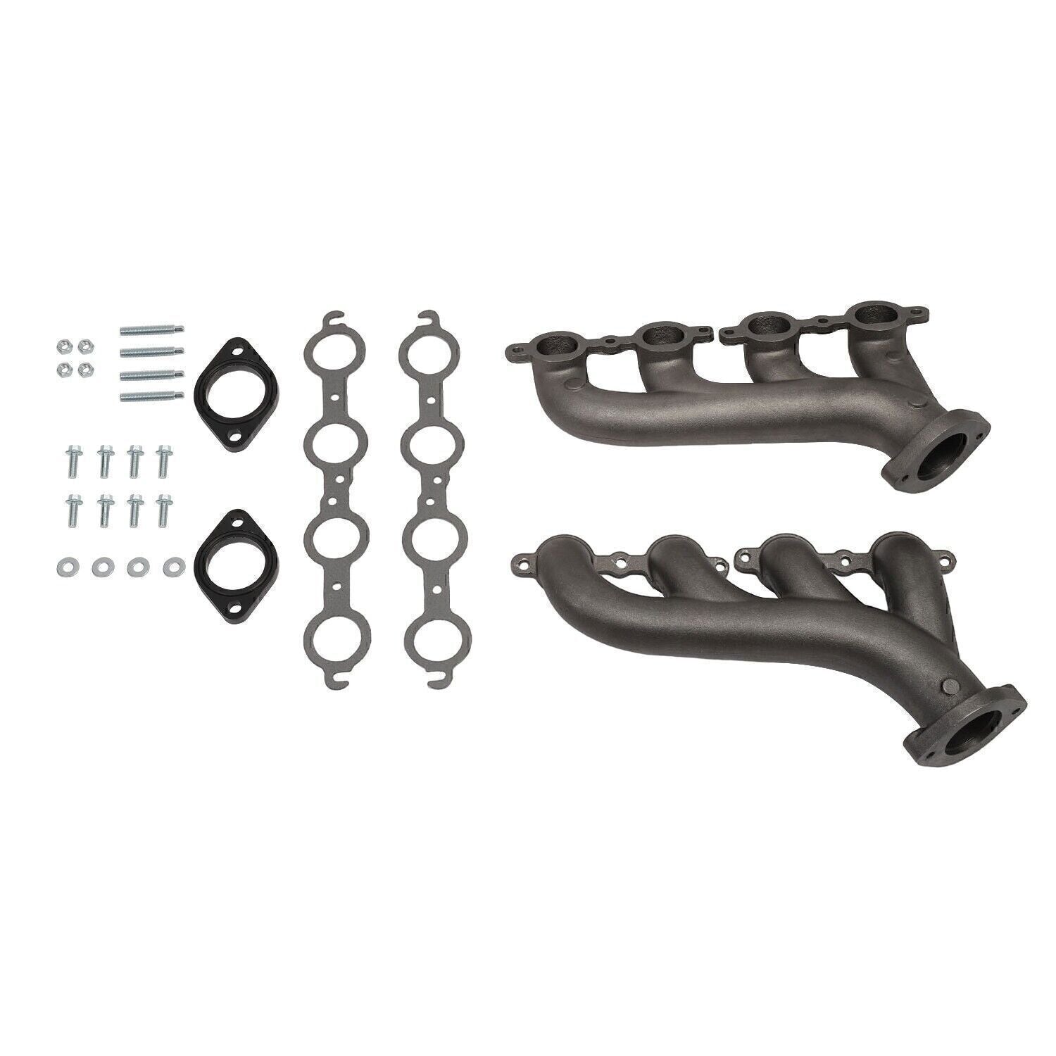 LS Swap Cast Iron Manifold Headers w/ Gasket for Chevy LS1 LS2 LS3 4.8 5.3 6.0L