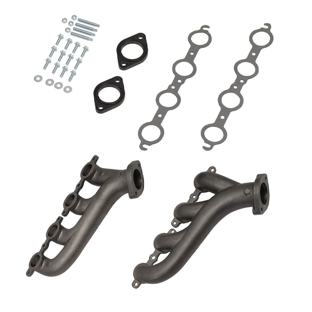 LS Swap Cast Iron Manifold Headers w/ Gasket for Chevy LS1 LS2 LS3 4.8 5.3 6.0L