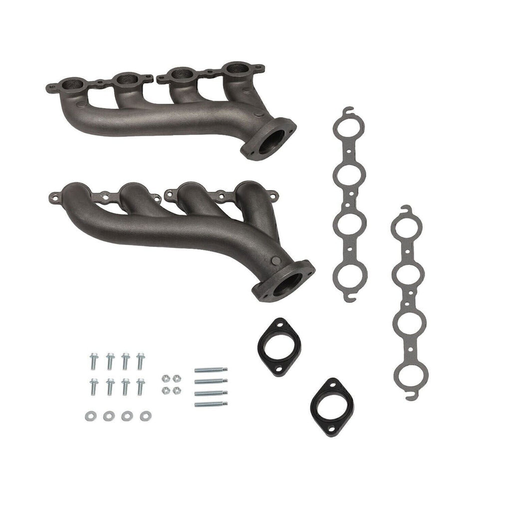 LS Swap Cast Iron Manifold Headers w/ Gasket for Chevy LS1 LS2 LS3 4.8 5.3 6.0L