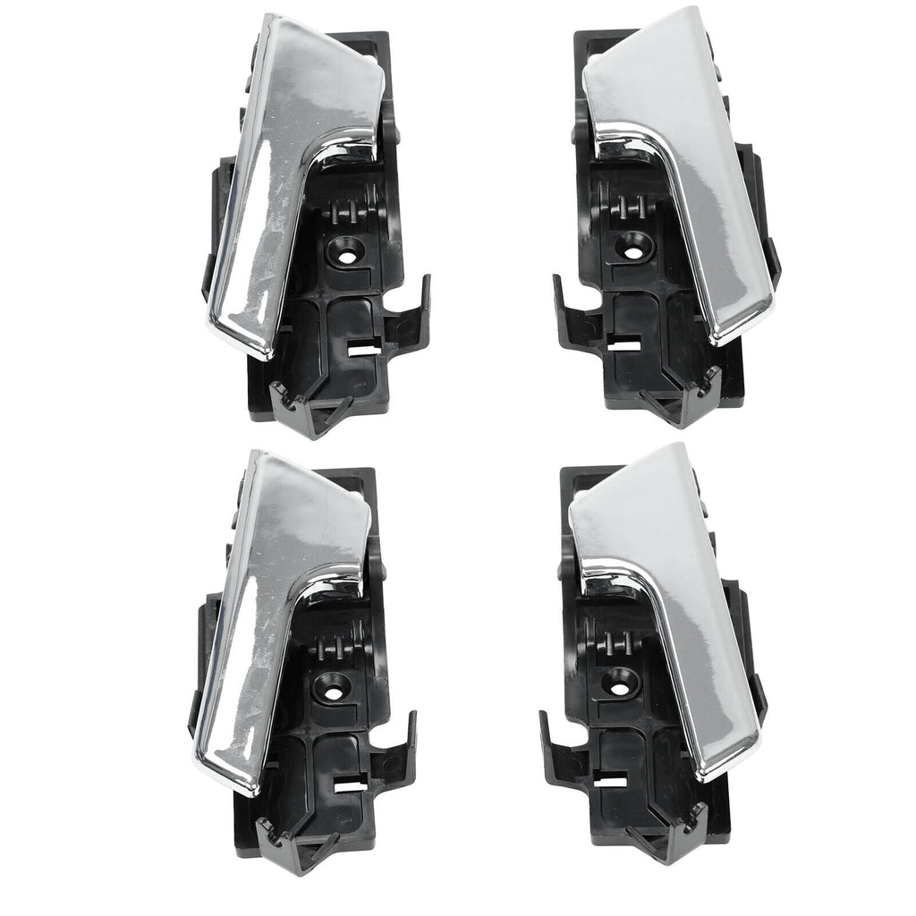Set of 4 Left + Right Interior Inside Door Handle Chrome for Chevy Aveo G3