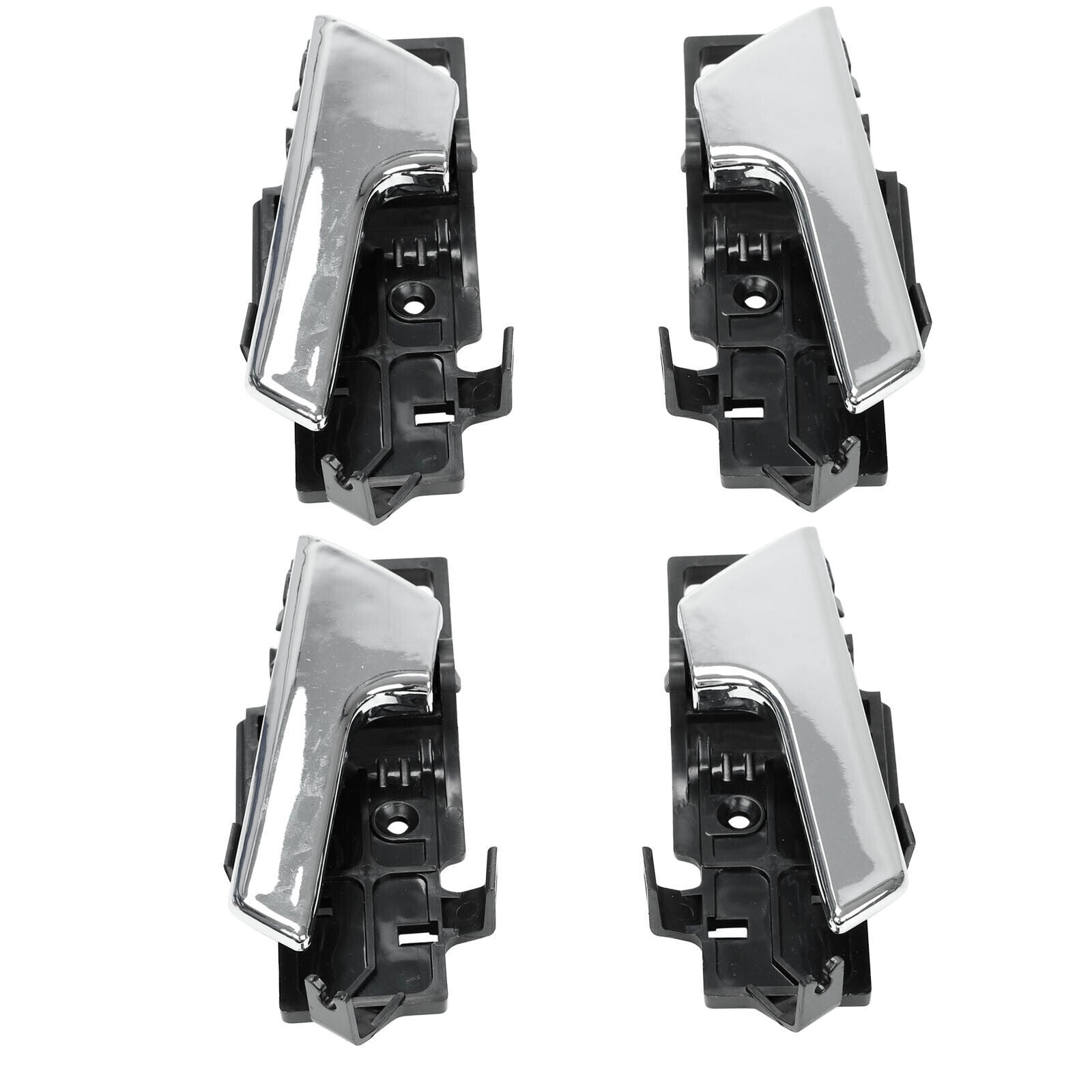 Set of 4 Left + Right Interior Inside Door Handle Chrome for Chevy Aveo G3