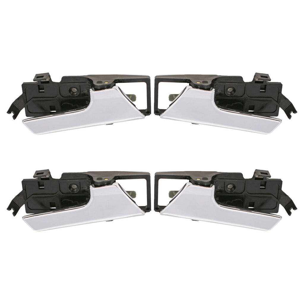 Set of 4 Left + Right Interior Inside Door Handle Chrome for Chevy Aveo G3