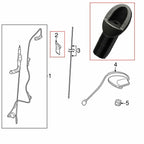 For Toyota Tundra 07-13 Antenna Bezel Ornament Manual Radio Black 86392-0C040 US