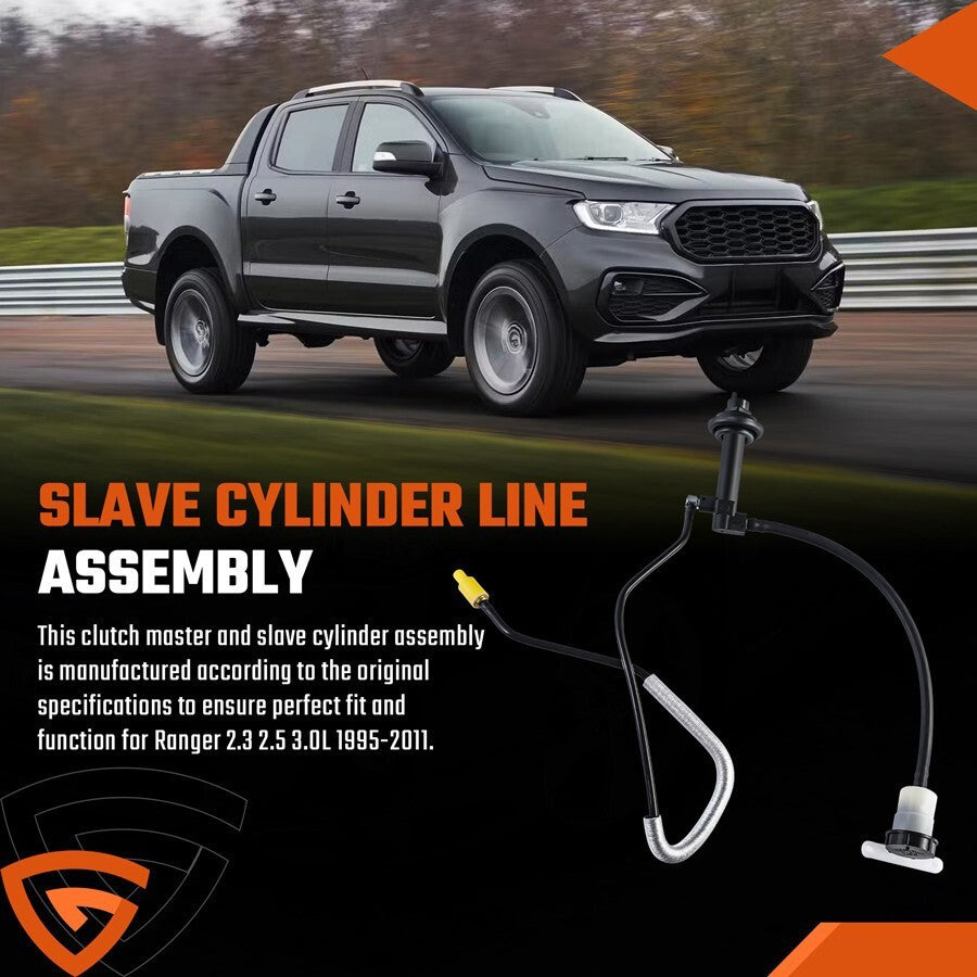 PRE-FILLED CLUTCH MASTER CYLINDER SLAVE LINE For 95-11 FORD RANGER 2.3 2.5L 3.0L