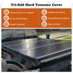5 FT Hard Tri-Fold Tonneau Cover Bed For 2015-2024 Chevy Colorado GMC Canyon