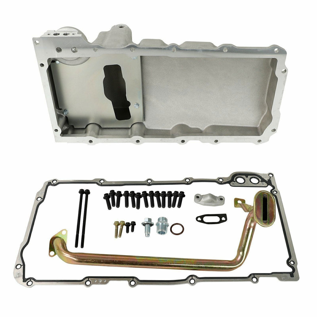 LS Swap Aluminum Oil Pan Retrofit Kit Low Profile For LS1 LS2 LS3 4.8L 5.3 6.0