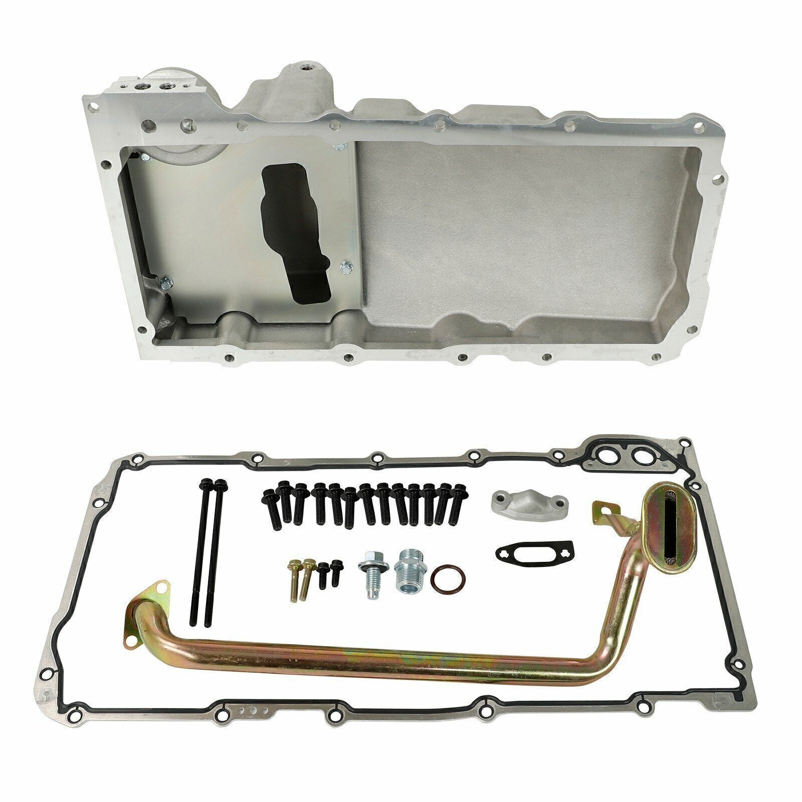 LS Swap Aluminum Oil Pan Retrofit Kit Low Profile For LS1 LS2 LS3 4.8L 5.3 6.0