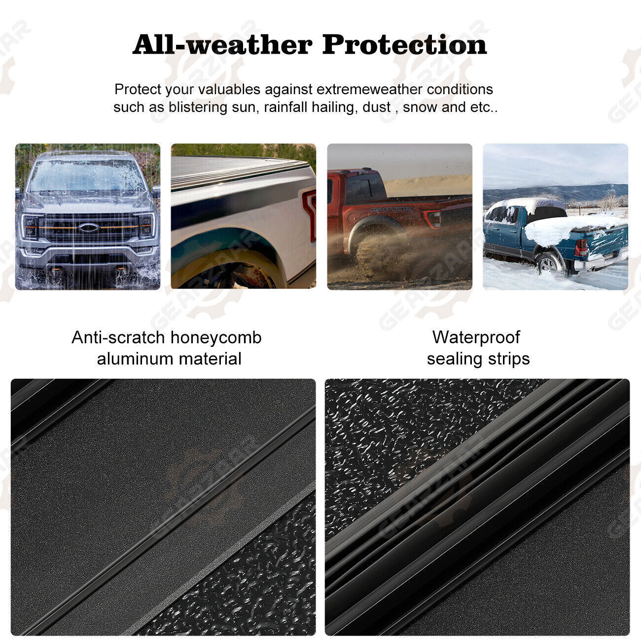 FOR 16-23 TOYOTA TACOMA TRUCK 5FT SHORT BED HARD SOLID TRI-FOLD TONNEAU COVER !