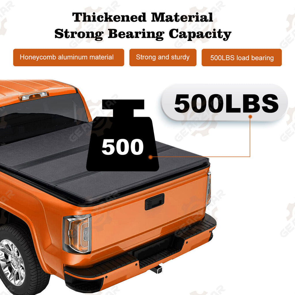FOR 16-23 TOYOTA TACOMA TRUCK 5FT SHORT BED HARD SOLID TRI-FOLD TONNEAU COVER !