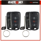 Fits 2012-2014 Kia Rio / 2010-2013 Kia Soul Flip Key Fob Remote Case Shell 2 Se!