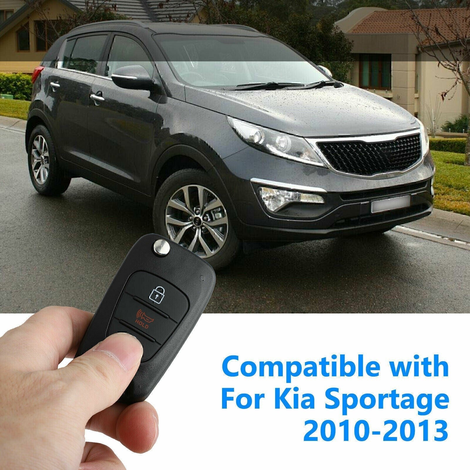 Fits 2012-2014 Kia Rio / 2010-2013 Kia Soul Flip Key Fob Remote Case Shell 2 Se!