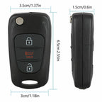Fits 2012-2014 Kia Rio / 2010-2013 Kia Soul Flip Key Fob Remote Case Shell 2 Se!