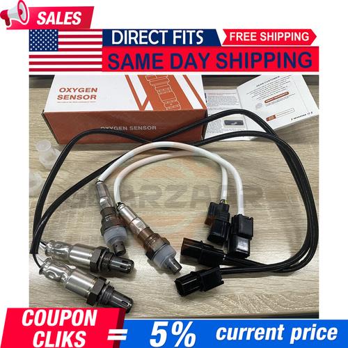 4pcs Upstream & Downstream O2 Oxygen Sensor For 2011-2013 Honda Odyssey V6 3.5L
