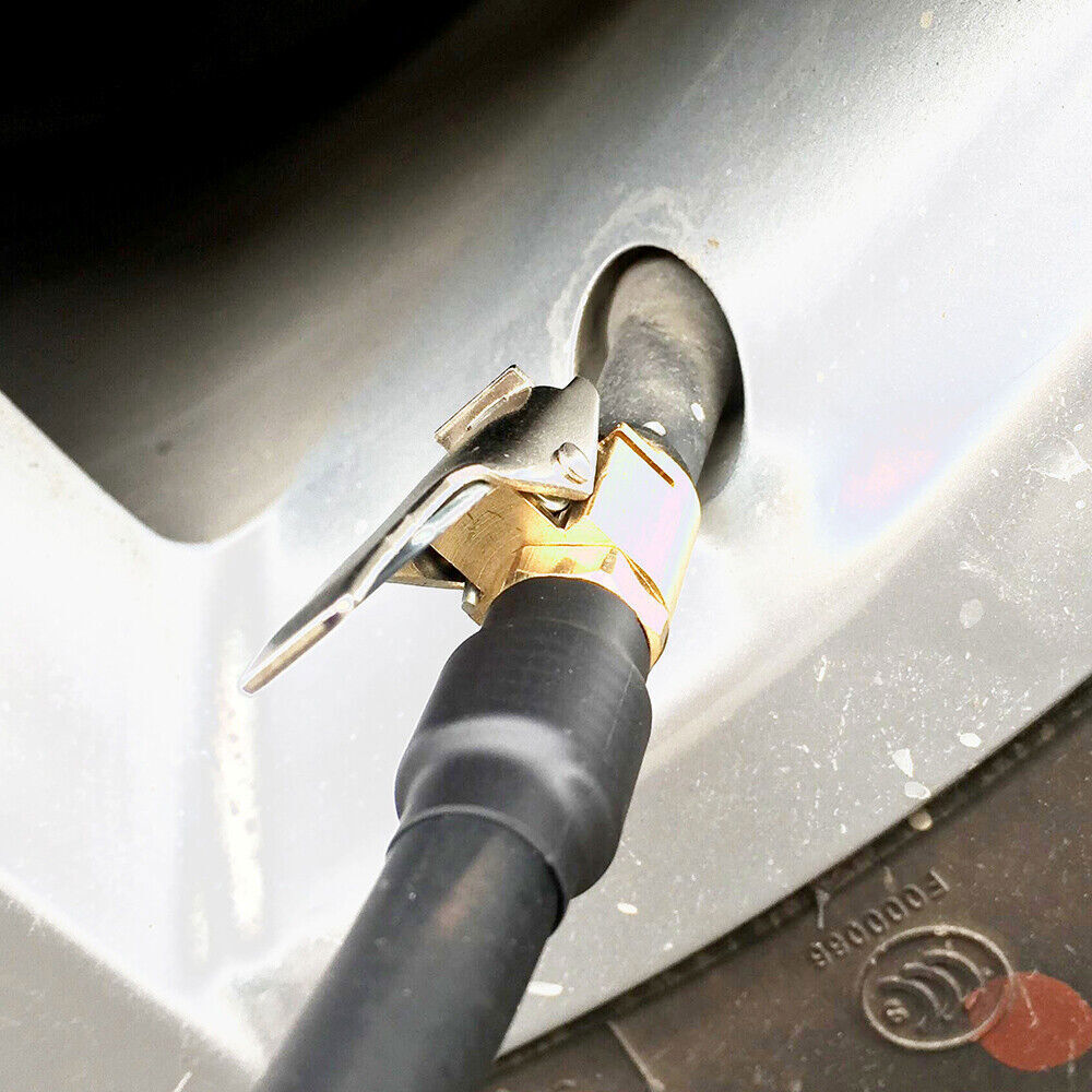 （4） 8mm Car Tyre Wheel Tire Air Chuck Inflator Pump Valve Clip Connector Brass