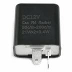 2 x Adjustable LED Flasher Relay Turn signal Blinker Light for Motorcycle 2Pin!