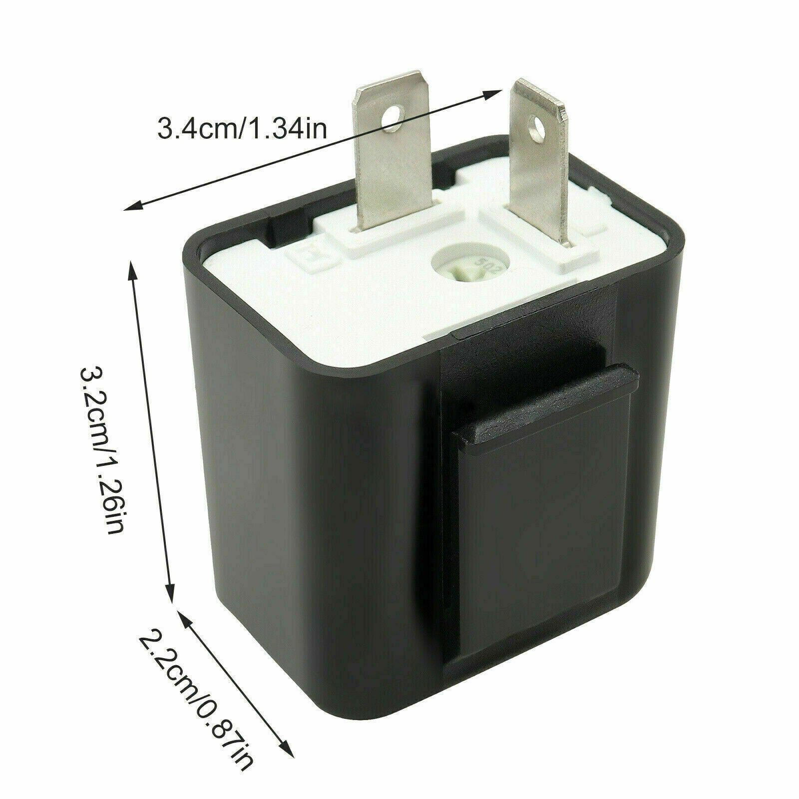 2 x Adjustable LED Flasher Relay Turn signal Blinker Light for Motorcycle 2Pin!