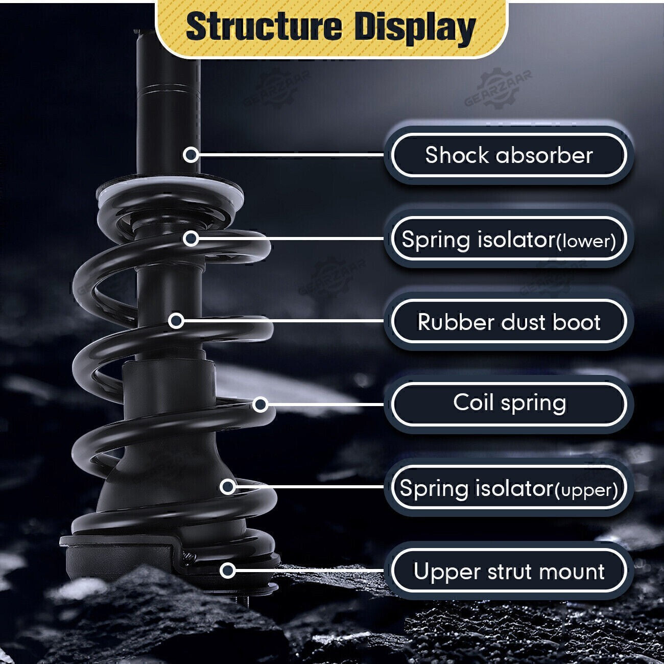 For Escalade Suburban Tahoe 2015-2020 Front Strut Assys+Rear Shock Absorbers USA