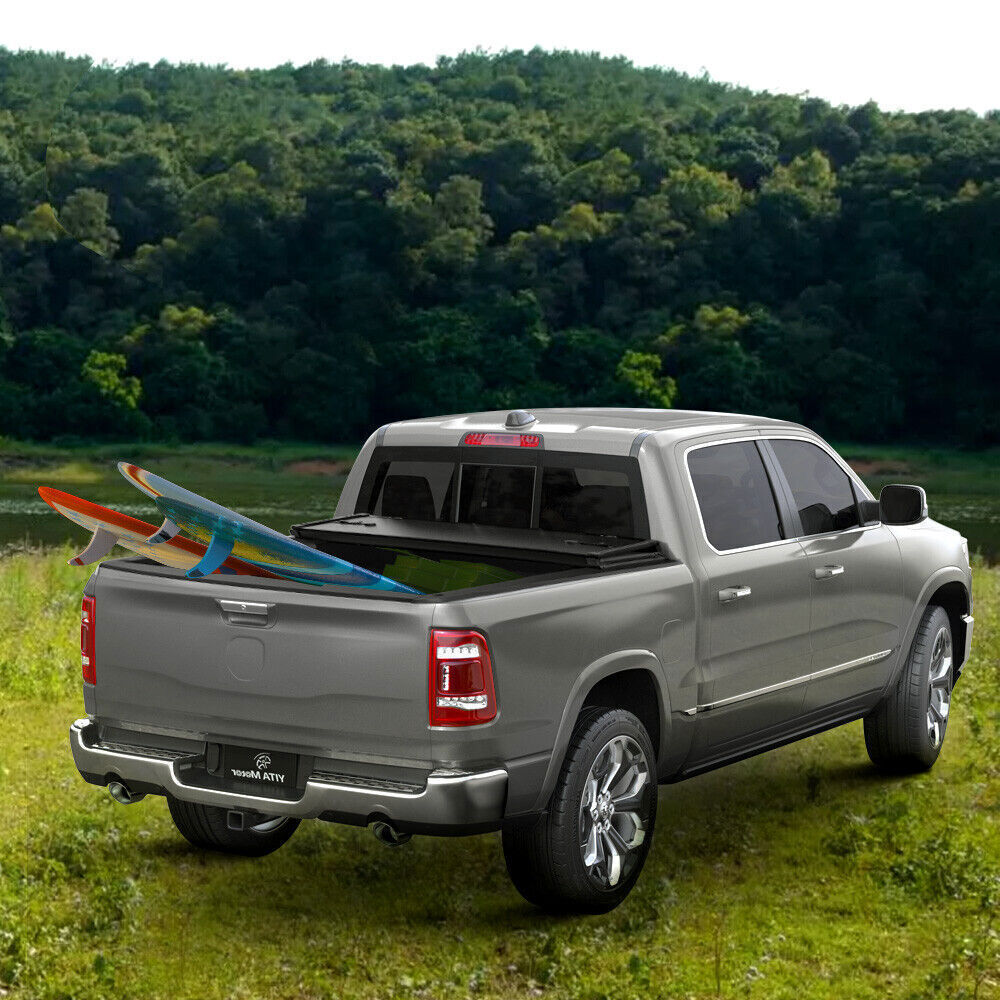 5FT 3-Fold Hard Tonneau Cover For 2005-2024 Nissan Frontier Bed Truck Waterproof