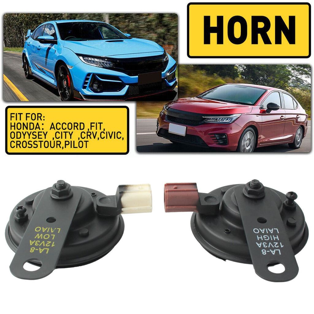 Car High &Low Horn For Honda Accord Fit Odyysey City CRV Civic Crosstour Pilot