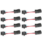 8x LQ4 LQ9 4.8 5.3 6.0 Delphi wire Harness to LS1 LS6 EV1 Injector Adapters!