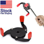 Universal Car 3 Jaws Oil Filter Wrench Adjustable Spanner Remover Removal Tool-