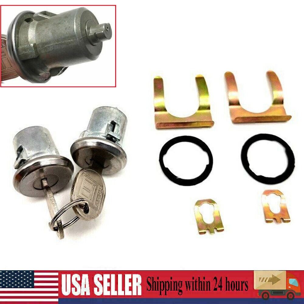 1 Pair Door Lock Cylinder Set For Chevy Chevrolet GMC Truck SUV Oldsmobile US!