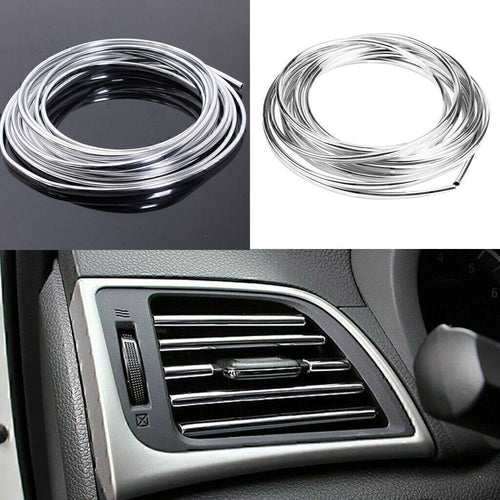 16-Foot Chrome U-Channel Car Door Edge Guard Molding Trim
