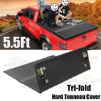 5.5FT 3-Fold Truck Bed Hard Tonneau Cover For 2009-2014 Ford F150 F-150