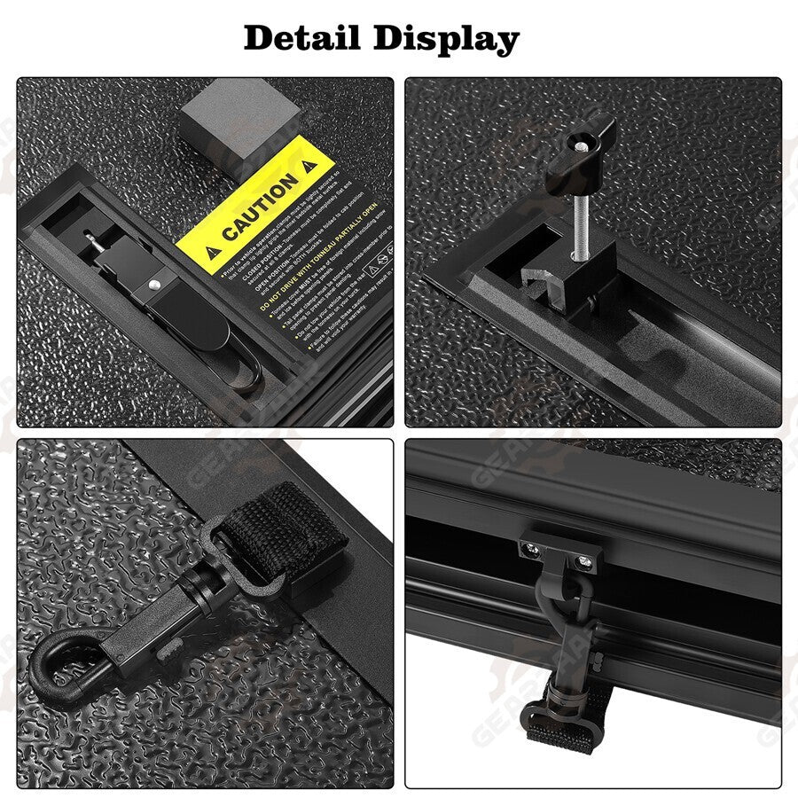 5.5FT 3-Fold Truck Bed Hard Tonneau Cover For 2009-2014 Ford F150 F-150