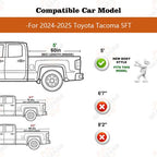 5FT Hard Tri-Fold Tonneau Cover Truck Bed For 2024 2025 Toyota Tacoma Waterproof